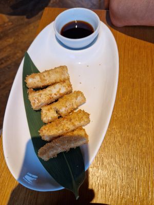 Tofu in tempura at Haki in Crema