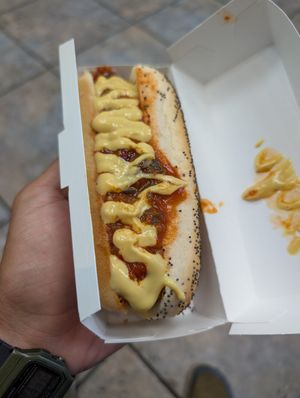 Chili cheese dog at Runaway Cow in Chicago
