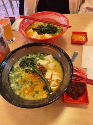 Vegan Ramen with chili paste  at Nara Ramen and Sushi Bar in Boise