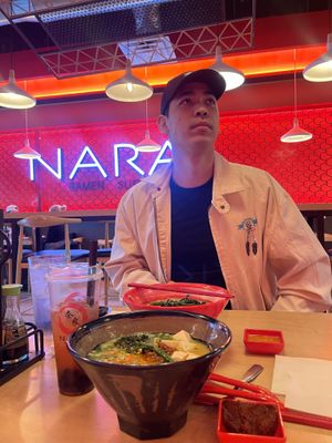 Vegan ramen with chili paste  at Nara Ramen and Sushi Bar in Boise