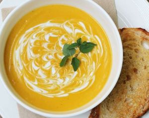 Creamy Squash Soup (Vegan) at Food4Thought - East in Chiang Mai