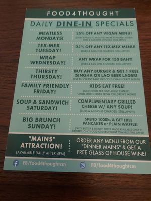  at Food4Thought - East in Chiang Mai