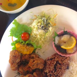 Daizu Karaage Wafū Oroshi at Shojin Cafe Foi - Shintouri in Wakayama