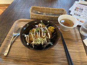 soy meat teriyaki don  at Shojin Cafe Foi - Shintouri in Wakayama