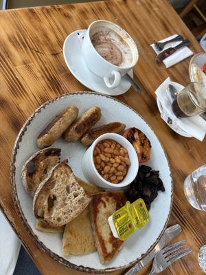 Vegan Scottish breakfast   at Giraffe Cafe in Perth
