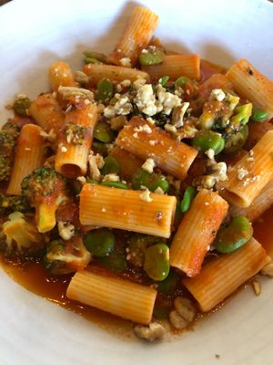 Custom made vegan pasta at Francesca's Italian Kitchen in Wanaka