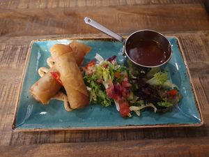 Vegetable Spring Rolls at Jerk Junction Wilmslow in Wilmslow