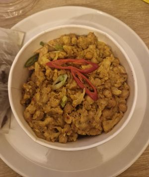 Takeaway: chickpea curry at Jerk Junction Wilmslow in Wilmslow