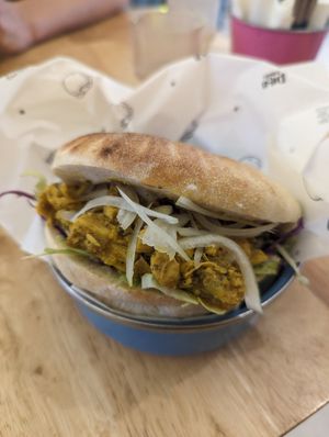 Vegan Lamb (jackfruit) Pita at Pita Babes in Kerobokan Kelod