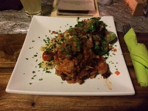 Vegan main dish - delicious  at Wondergood in Frankfurt