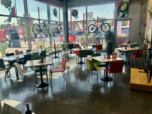 Interior at The Cycle Bistro - Motor City in Dubai