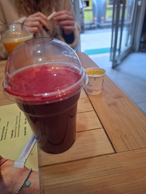 Beetroot juice at Fruit Juice & More  in Tirana