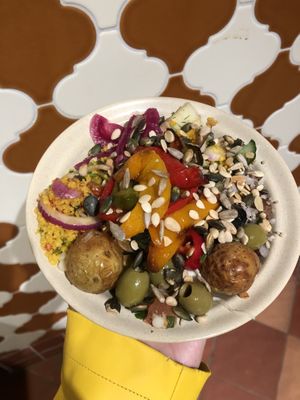 large salade  at Efteling - Kashba Restaurant in Kaatsheuvel