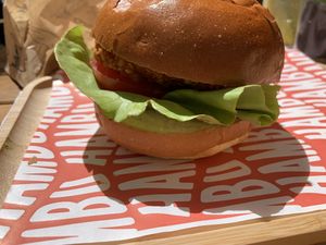 Green burger (vegan)  at Hambu  in Vernazza