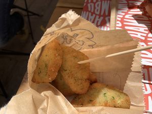 Fritters (vegan)  at Hambu  in Vernazza