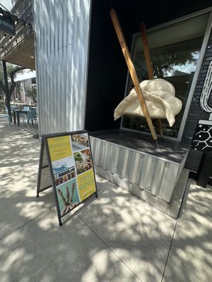 Instagramable photo prop   at Hello Dumpling in Dallas