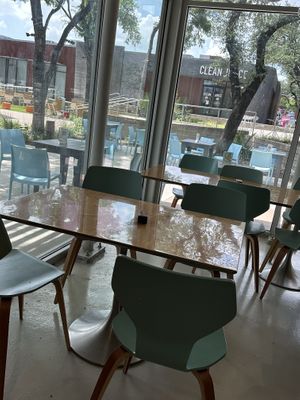 Indoor/outdoor seating   at Hello Dumpling in Dallas