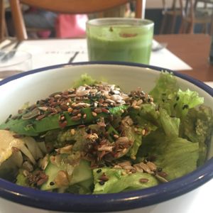 yummy green salad at Comptoir 102 in Dubai