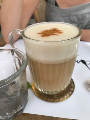Vegan chai tea at Comptoir 102 in Dubai