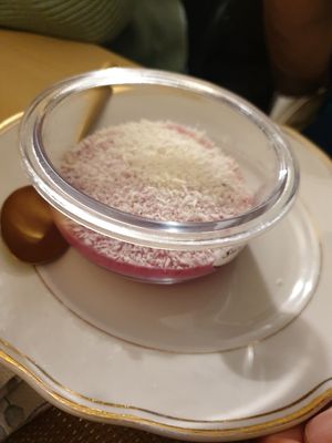 Tapioka beet root pudding at Sweety Siam in Bad Aibling