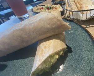 Grilled cauliflower wrap   at Mediterranean Grill in Bethlehem