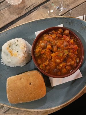 Mixed beans with Rice   at The Jolly Fisherman in Alnwick