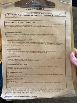 Menu   at Nuturella in Koh Phangan