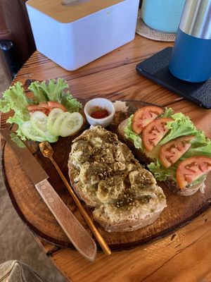 Mediterranean feta sandwich   at Nuturella in Koh Phangan
