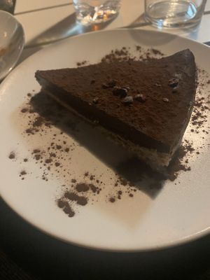 Raw coconut Chocolate and banana cake  at The Wala Room in Torremolinos