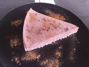 Tarta crudivegana de fresa at The Wala Room in Torremolinos