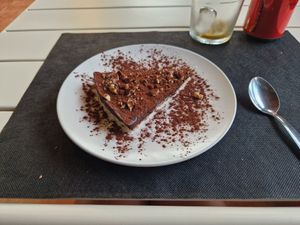 Chocolate banana cake at The Wala Room in Torremolinos