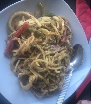 Thai Satay Zoodles at The Wala Room in Torremolinos