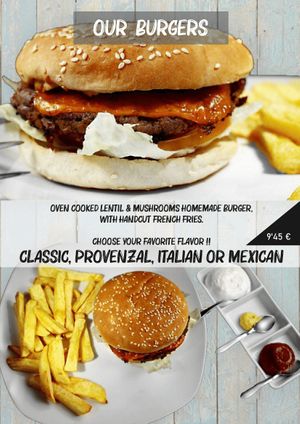 Burgers at The Wala Room in Torremolinos