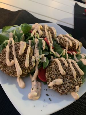 Falafel ❤️ at The Wala Room in Torremolinos