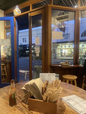 Great people watching as they walk home from the city   at Mami's in Bondi