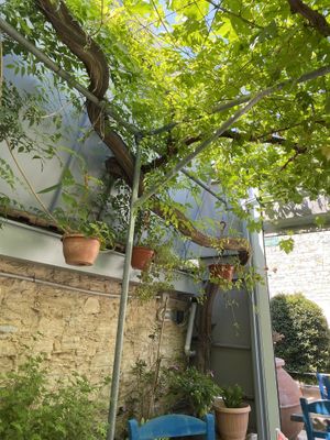   at Coffee Yard Cafe-Restaurant in Lefkara