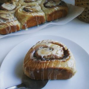 Cinnamon rolls at The Spotless Leopard - Food Van in Bristol