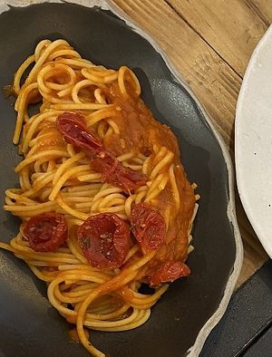 Spaghetto ai 3 pomodoro  at Ardente Cocina & Obrador in La Linea De La Concepcion