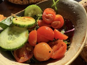vegan salad  at 60 Seconds To Napoli in Cologne
