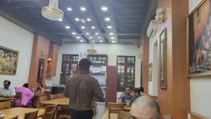 Inside the restaurant at Visalatchi's Banana Leaf in Kuala Lumpur