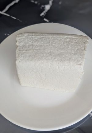 Homemade Tofu by the weight - 500g was 10 PEN at NaturLandia in Cusco