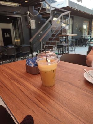Iced oat fredo espresso at Hashtag2 in Sarande