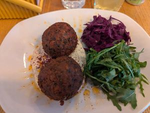 Falafel at Farm & Harper in Whitstable