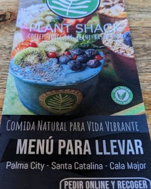 Menu at PLANT SHACK - Cala Mayor in Mallorca