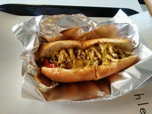 classic cheese "steak" at Drop Squad Kitchen in Wilmington