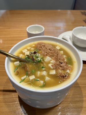 Tofu soup   at Yihengyi Vegan in Wenzhou