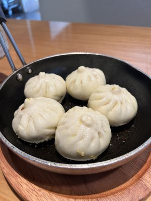 Mushroom baos  at Yihengyi Vegan in Wenzhou