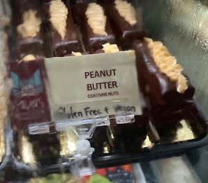 Vegan peanut butter cake  at Mia's Brooklyn Bakery in Brooklyn