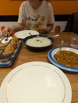 Pilau, Chana, samosa at Namo Namo Ganga Impression - 恒河·印象印度餐厅 in Yangshuo