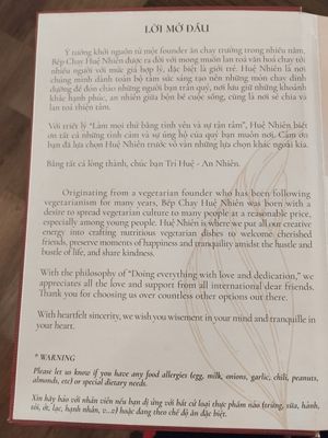 Description of the place at Bếp Chay Huệ Nhiên in Hanoi